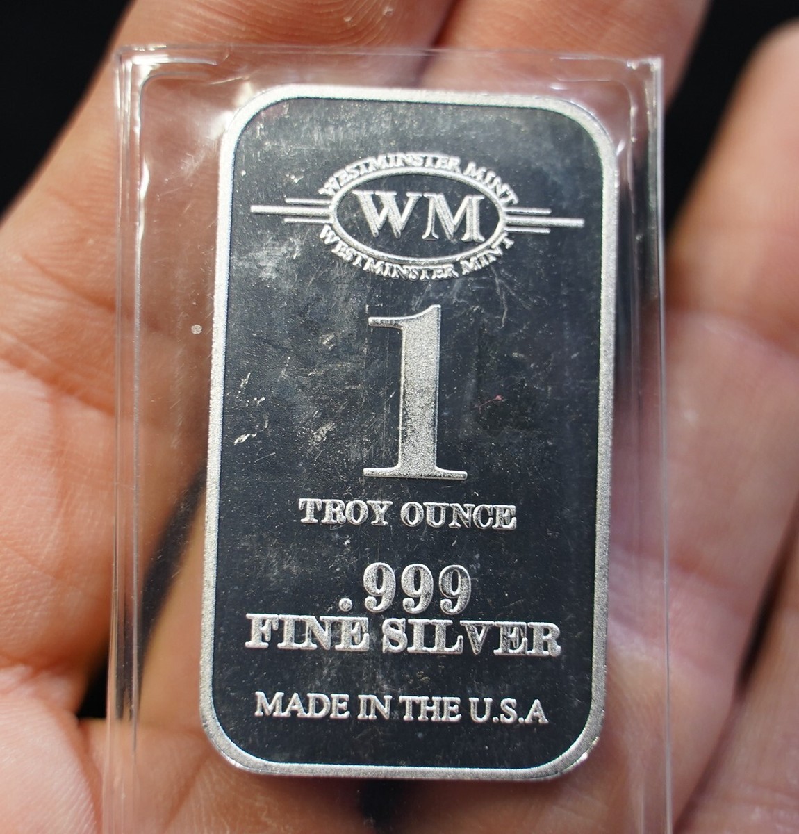 Westminster Mint Lion 1 Troy oz .999 fine silver art bar Made is