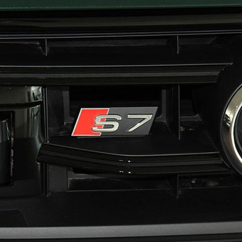 Schriftzug Emblem Vorne Kühlergrill Grill Abzeichen Silber, Schwarz Für Audi S - Bild 5 von 20