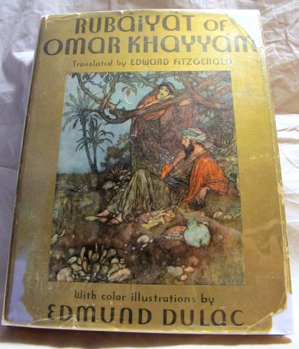 EDMUND DULAC Color Plates Rubaiyat Omar Khayyam Fairy Tales Arabian Nights Vtg - Picture 2 of 13