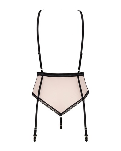 Straps-Body Lilines rosa transparent mit Spitze rückenfrei Reizwäsche S M L XL - Bild 3 von 10