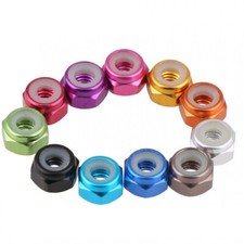 Aluminum Alloy Locknut M2 M3 M4 M5 Self-Locking Nuts Multiple Color Options