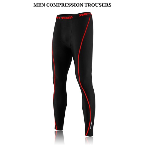 Mens Boys Thermal Compression Tights Base Layer Warm Running Gym Trouser Active - Picture 10 of 12