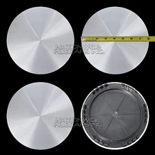 4 CHEVY GMC 16" Smooth Aluminum 6 Lug Wheel Center Hub Caps Hubs Rim Nut Covers