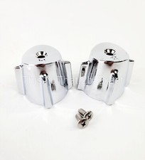 Pro Plus 133132 Lavatory Chromed Faucet Handles Hot / Cold for Price Pfister