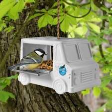 Fred Yard Goods Ceramic  Metal Cheep Eats Food Truck Bird Feeder  Twine Gift