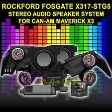 ROCKFORD FOSGATE X317-STG5 STEREO AUDIO SPEAKER SYSTEM FOR CAN-AM MAVERICK X3