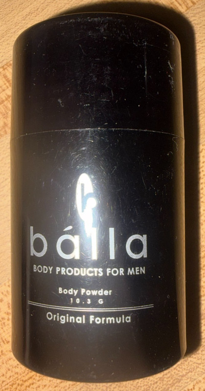 Balla Body Powder Original Formula Men Talc 0.36 oz