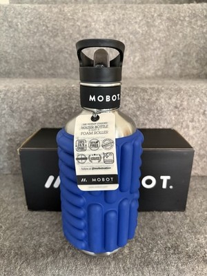 Mobot 40oz 1,2L Blau Big Bertha Wasserflasche Schaumstoff Roller - Neu im Karton