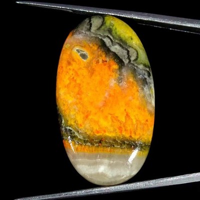 26,70 Cts Natürlicher Bumble Bee Jasper Ovaler Cabochon Lose Edelstein