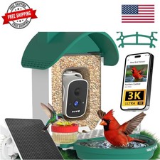 Bird Feeder with Camera, 3K Smart Bird Camera with AI Identification  Bird B...