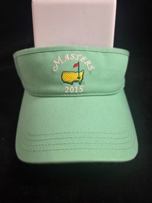 Masters 2015 green cotton twill visor NWT