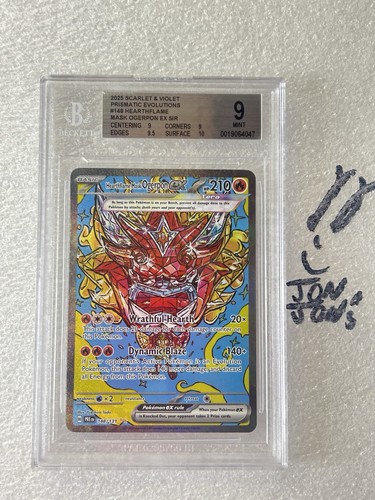 Hearthflame Mask Ogerpon ex graded BGS 9 for sale on eBay