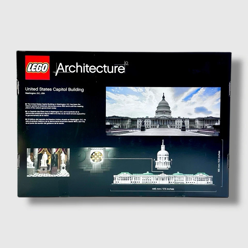 🏛 LEGO Architecture 21030 United States Capitol Building SHELF WEAR New Sealed - Image 3 of 4