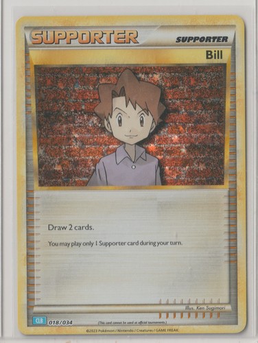 2023 Pokémon  TCG Classic: Blastoise Deck BILL 18/34 MINT Never Played HOLO