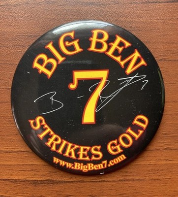 Big Ben Strikes Gold 3  Pin. Steelers Ben Roethlisberger #7