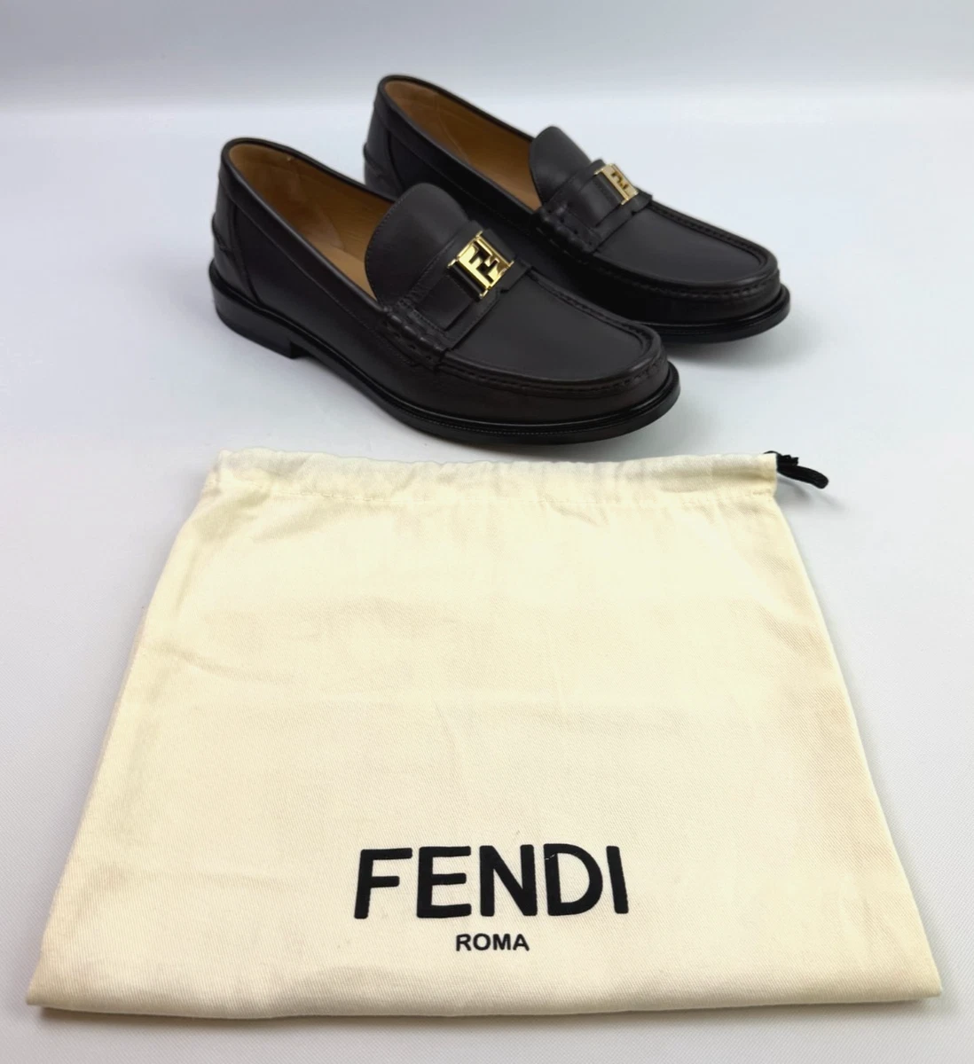 Fendi Loafer Leather Upper Casual Shoes for Men for sale | eBay display picture 1