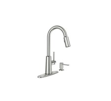Moen Nori 87066SRS Pullout Spray High-Arc Kitchen Faucet Soap Stainless
