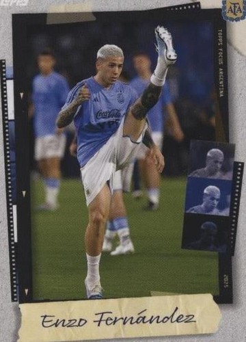 2022-23 Topps Fileteado Argentina # 17 Enzo Fernandez World Cup