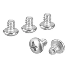 #6-32x3/16" Pan Head Machine Screws - 100pcs - 304 Stainless Steel -Silver