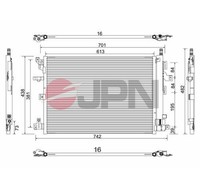 Kondensator Klimaanlage JPN 60C9148-JPN Aluminium FüR Volvo XC90 1 275 AWD