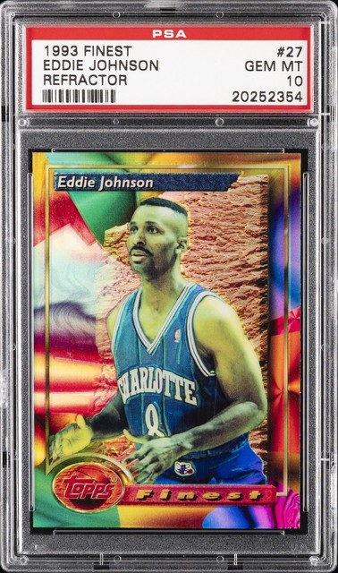 1993 Finest Refractor #27 Eddie Johnson PSA 10