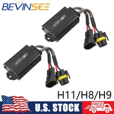 BEVINSEE H8 H9 H11 LED Bulb Canbus Decoder Anti Flicker Resistor Error Canceller