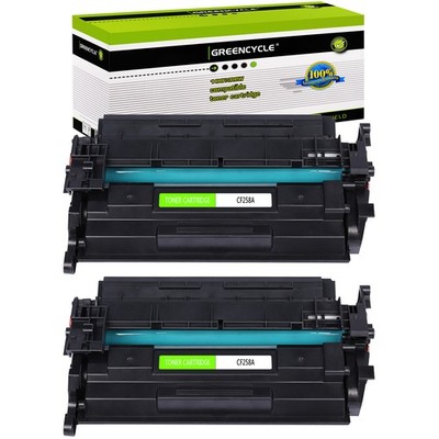 2PK Toner (No Chip) for HP CF258A LaserJet Pro M404n M404dw MFP M428dw M428fdn