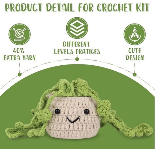 Imcrasy Crochet Kit | Crochet Kit for Beginners with Steps GREAT PRICE - Picture 5 of 9