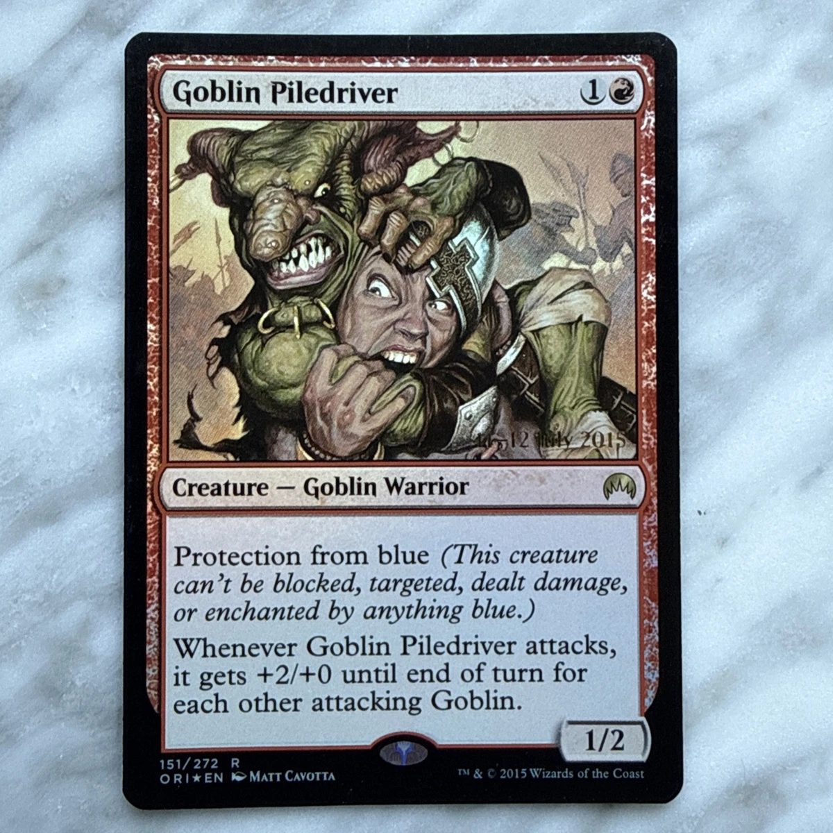Goblin Piledriver Magic: The Gathering Individual Trading Card