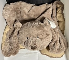 Pottery Barn Kids Teddy Bear Blanket Plush Play Mat Woodland Forest Lovey, new