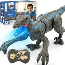 Remote Control Dinosaur Toys for Kids 3-5 4-7 8-12, Large Rechargeable Veloci...