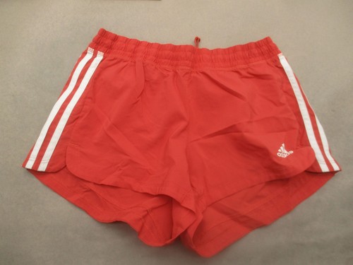 ADIDAS AEROREADY Size M Womens Red Drawstring Lightweight Running Shorts 822