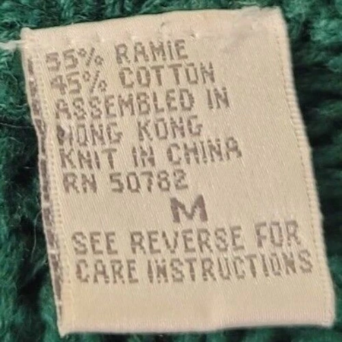 Suéter tejido con cable Allison Brittney para mujer Academia tenis preparación talla M verde de colección Foto 4 de 4