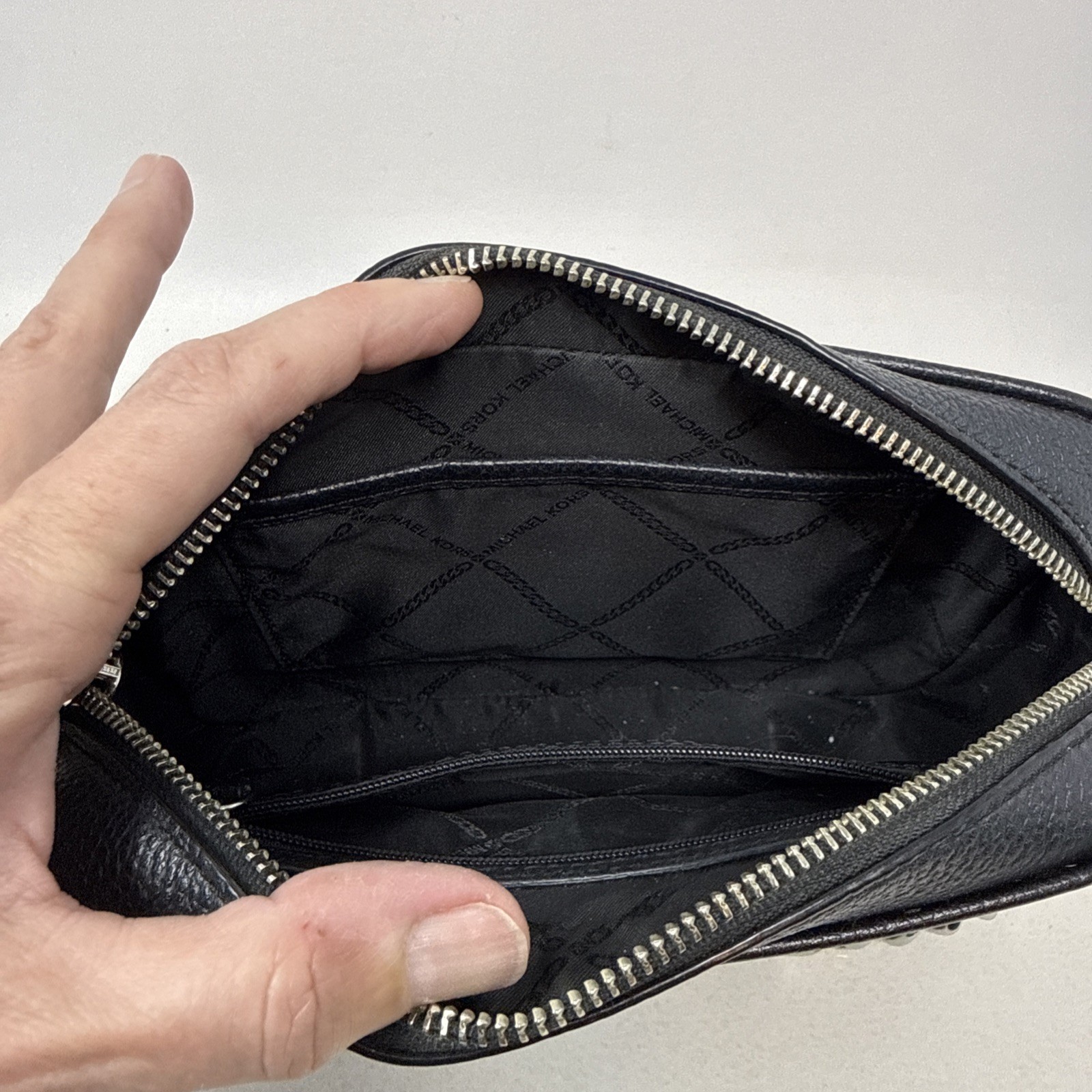 Michael Kors Black Leather Patchwork Crossbody Ba… - image 11