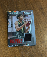 Jalen Green 2021-22 Panini Threads Red Rookie Jersey TRM-JG Suns Rockets /199 RC