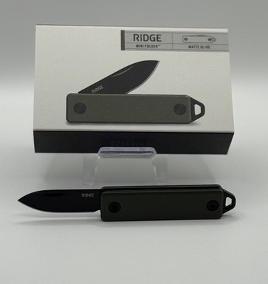 Ridge The Mini Folder Knife   Matte Olive 