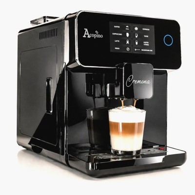 Acopino Cremona Kaffeevollautomat mit Milchsystem | Cappuccino auf Knopfdruck |