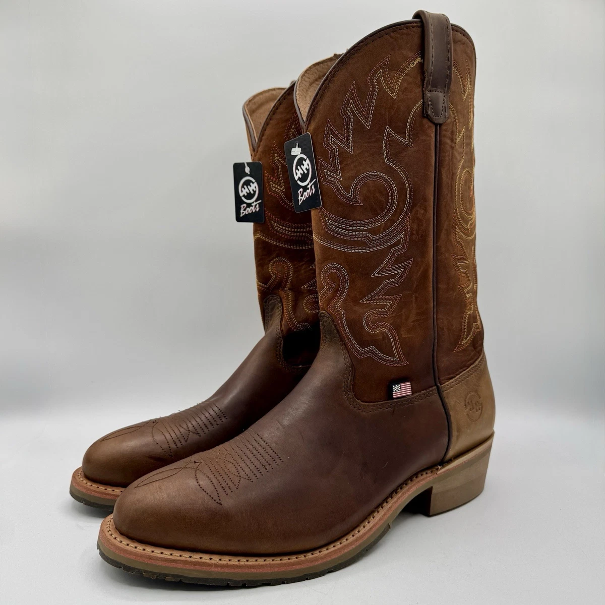 Double-H Boots with Upper Leather Solid Boots for Men for  display picture 1