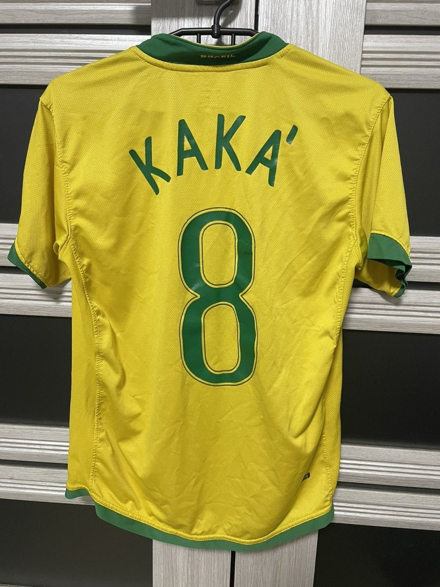 Nike Brazil National Team #8 Kaka 2006/2007 Home Jersey Kit Mans