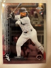 Edgar Quero 2025 Topps Chrome USC165 🔥 Rookie Card White Sox Prospect