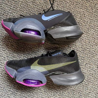 Nike Air Zoom SuperRep Sneakers Black Volt Training Womens Sz 9 (CU5925-010)