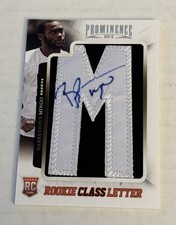 Barkevious Mingo 2013 Panini Prominence Rookie Class Letter M Auto 096/200 Patch