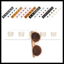 Sunglass Organizer Wall Mount, Wood Eyeglass Storage Holder, Glasses Rack for...