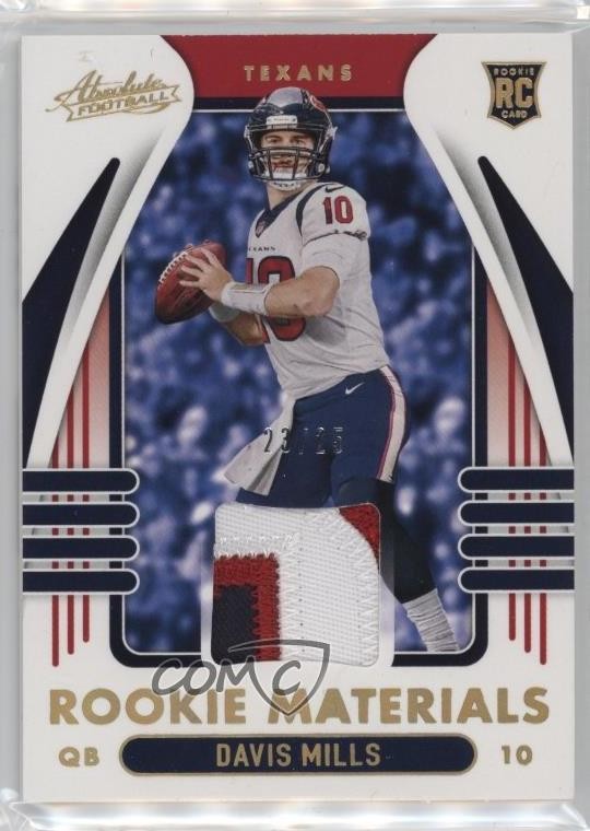 Davis Mills Panini Absolute Absolute Rookie Materials #DMI Base