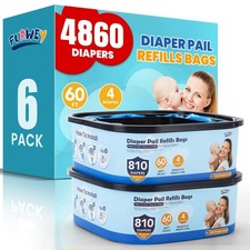 Diaper Pail Refill Bags,7-Layer Odor Prevention Technology,Thickened Design -...