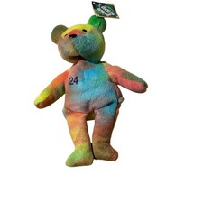 Salvino's Bamm Beano's 24 Ken Griffey Jr 1998 Tie Dye Plush Bear  NWT Baseball