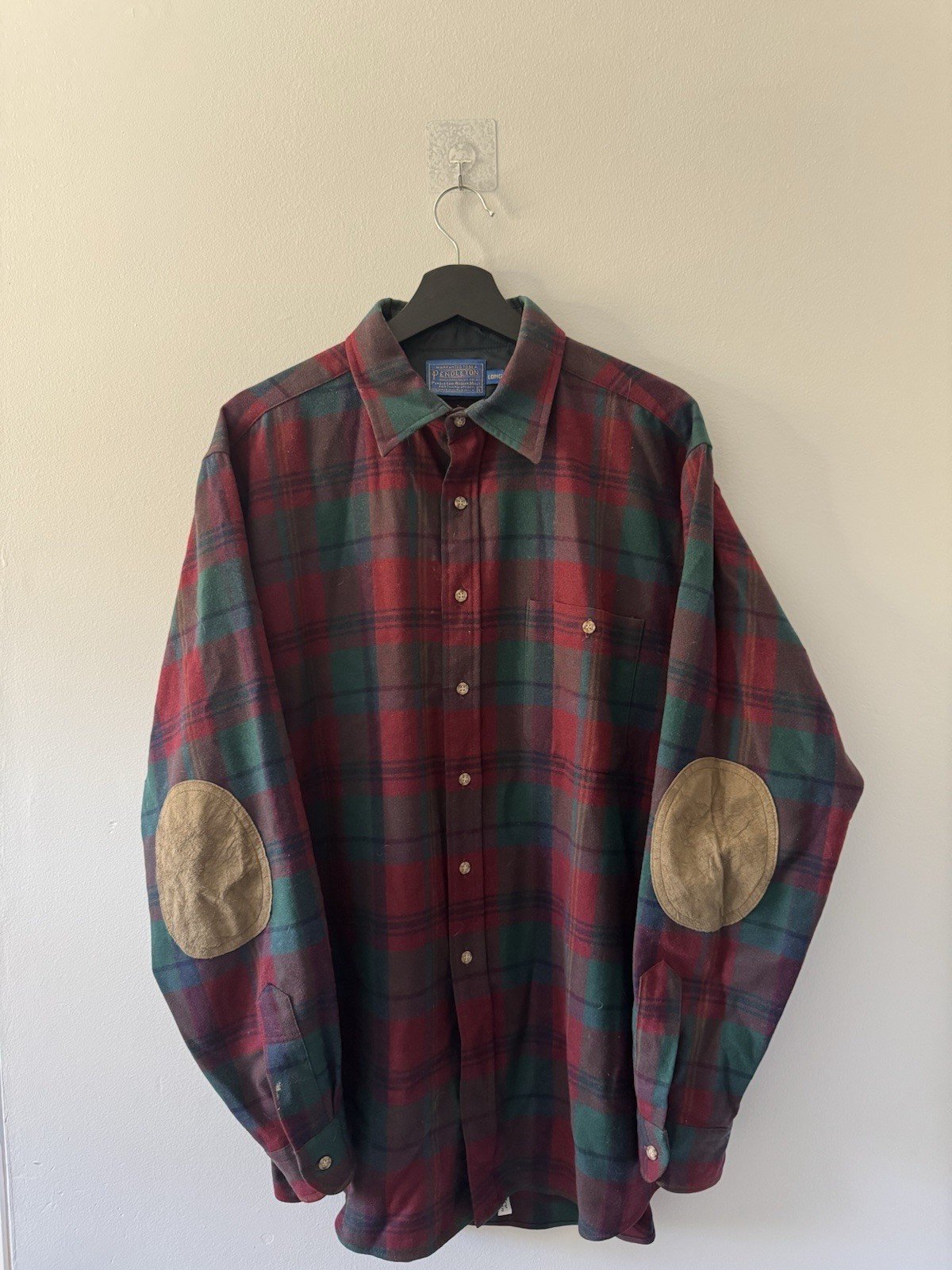 Vintage Pendleton wool Button down flannel Large … - image 1