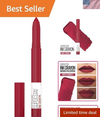 Super Stay Ink Crayon Lipstick - 8-Hour Matte Finish, Shade: 125 Check Yourself