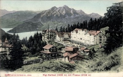 Postcard Rigi Kaltbad canton Lucerne, panorama with Pilatus - 5081378