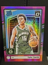 2024-25 Donruss Optic Tyler Smith RC Pink Hyper Prizm #292 Milwaukee Bucks